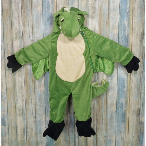 Toddler Plush Dragon Halloween Costume Size 9-18 Months One Piece Suit - Picture 1 of 10